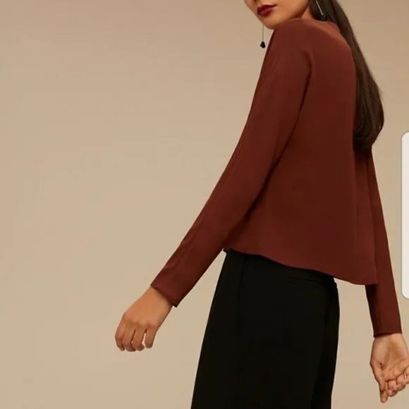 Aritzia - Babaton Arturo Blouse Top - Black - Small - Picture 3 of 6